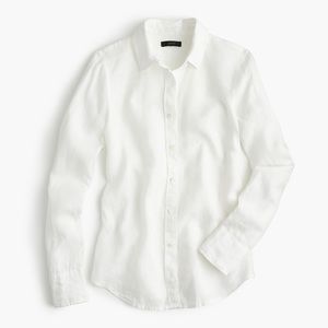 J. Crew Linen Perfect Shirt size 6
